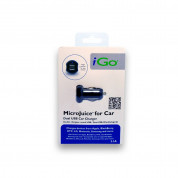 iGo Microjuice 2.1A Dual USB Car Charger - зарядно за кола с 2 USB изхода за мобилни устройства (черен) 4