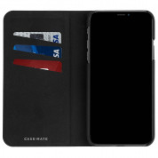CaseMate Barely There Folio Case - кожен калъф, тип портфейл за iPhone XR (черен) 2