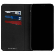 CaseMate Barely There Folio Case - кожен калъф, тип портфейл за iPhone XS Max (черен) 3