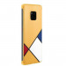 Huawei Abstract Art Theme Case - оригинален поликарбонатов кейс за Huawei Mate 20 Pro (жълт) 2