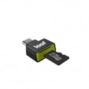 Leef Access-C microSD Card Reader + Samsung MicroSD 128GB EVO Plus UHS-I (U3) Memory Card - четец за microSD карти + MicroSD 128GB устройства с USB-C 4