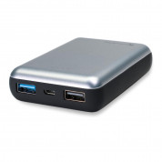 4smarts Power Bank VoltHub Compact Ferrum 10000 mAh - външна батерия с 2 USB изхода (тъмносив)