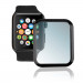 4smarts Second Glass Curved Colour Frame - калено стъклено защитно покритие с извити ръбове за дисплея на Apple Watch 44мм (черен-прозрачен) 1