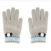 Зимни дамски плетени ръкавици за тъч екрани Size M/L (сиви) 1