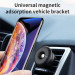 Baseus Star Ring Magnetic Car Bracket (SUHQ-01) - магнитна поставка за радиатора на кола за смартфони (черен) 6