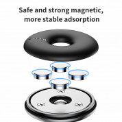 Baseus Star Ring Magnetic Car Bracket (SUHQ-03) - магнитна поставка за радиатора на кола за смартфони (черен-син) 5
