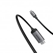 Baseus C-Video USB-C to HDMI Male Cable - кабел за свързване от USB-C към HDMI 4K (черен) (1.8м) 1