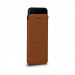 SENA UltraSlim Classic Pouch - кожен калъф (естествена кожа, ръчна изработка) за iPhone XS Max (кафяв) 2