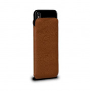SENA UltraSlim Classic Pouch - кожен калъф (естествена кожа, ръчна изработка) за iPhone XR (кафяв)
