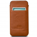 SENA Bence UltrasSlim Wallet - кожен калъф (естествена кожа, ръчна изработка) с джоб за кредитна карта за iPhone XS Max (кафяв) 2