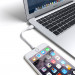 Satechi Flexible Lightning USB Cable - гъвкав USB кабел за iPhone, iPad и iPod с Lightning (бял) (15 см) 6