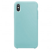 SDesign Silicone Original Case - качествен силиконов кейс за iPhone XS Max (зелен)