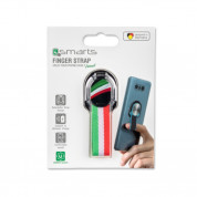 4smarts Loop-Guard Finger Strap Italy - каишка за задържане за смартфони с италианското знаме (черен) 2