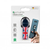 4smarts Loop-Guard Finger Strap United Kingdom - каишка за задържане за смартфони с британското знаме (черен-син) 2