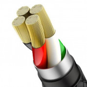 Baseus U-Shaped Mobile Game Cable - Lightning USB кабел за iPhone, iPad и iPod с Lightning (100 см) (черен) 5