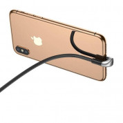 Baseus U-Shaped Mobile Game Cable - Lightning USB кабел за iPhone, iPad и iPod с Lightning (100 см) (черен) 4