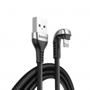 Baseus U-Shaped Mobile Game Cable - Lightning USB кабел за iPhone, iPad и iPod с Lightning (100 см) (черен)
