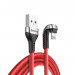 Baseus U-Shaped Mobile Game Cable - Lightning USB кабел за iPhone, iPad и iPod с Lightning (100 см) (червен) 1
