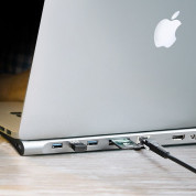 Baseus Enjoyment Series USB-C Notebook Hub (CATSX-F0G) - мултифункционален хъб за свързване на допълнителна периферия за Macbook и USB-C устройства (сив) 2
