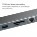 Baseus Enjoyment Series USB-C Notebook Hub (CATSX-F0G) - мултифункционален хъб за свързване на допълнителна периферия за Macbook и USB-C устройства (сив) 5