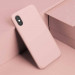 Baseus Original LSR Case - силиконов (TPU) калъф за iPhone XS (розов) 3