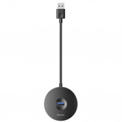 Baseus USB-A Round Box Hub Adapter (15 cm) (black) 1