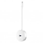 Baseus USB-C Round Box Hub Adapter (15 cm) (white) 2