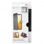 4smarts Premium Wallet Case URBAN - кожен калъф с поставка и отделение за кр. карта за iPhone XR (черен) 6