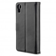 4smarts Premium Wallet Case URBAN - кожен калъф с поставка и отделение за кр. карта за iPhone XR (черен) 1