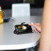 4smarts Premium Wallet Case URBAN - кожен калъф с поставка и отделение за кр. карта за iPhone 8, iPhone 7, iPhone 6 (черен-черен) 4