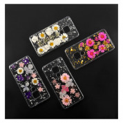 4smarts Soft Cover Glamour Bouquet - силиконов (TPU) калъф с цветя за Huawei Mate 20 (бял)