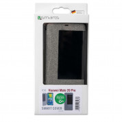 4smarts Smart Cover - текстилен смарт калъф за Huawei Mate 20 Pro (светлосив) 4