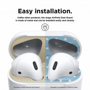 Elago AirPods Dust Guard - комплект метални предпазители против прах за Apple AirPods (златист-мат) 6