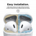 Elago AirPods Dust Guard - комплект метални предпазители против прах за Apple AirPods (златист-мат) 7