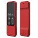 Elago R1 Intelli Case - удароустойчив силиконов калъф за Apple TV Siri Remote (червен) 1