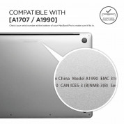 Elago Slim Case - предпазен поликарбонатов кейс за MacBook Pro 15 Touch Bar (модели от 2016 до 2020 година) (тъмносив) 7