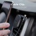 Elago Hexa Magnetic Aluminum Car Mount - алуминиева магнитна поставка за радиатора на кола за смартфони (черна) 4