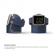 Elago W2 Watch Stand - силиконова поставка за Apple Watch (тъмносиня) 2
