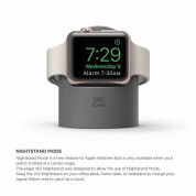 Elago W2 Watch Stand - силиконова поставка за Apple Watch (тъмносива) 3