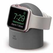 Elago W2 Watch Stand - силиконова поставка за Apple Watch (тъмносива)