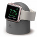 Elago W2 Watch Stand - силиконова поставка за Apple Watch (тъмносива) 1