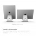 Elago P4 Stand - дизайнерска алуминиева поставка за iPad и таблети (сребриста) 5
