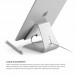 Elago P4 Stand - дизайнерска алуминиева поставка за iPad и таблети (сребриста) 7