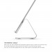 Elago P4 Stand - дизайнерска алуминиева поставка за iPad и таблети (сребриста) 4