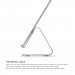 Elago P4 Stand - дизайнерска алуминиева поставка за iPad и таблети (розово злато) 4