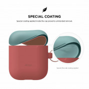 Elago Duo Hang Silicone Case - силиконов калъф за Apple Airpods (червен) 3
