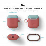Elago Duo Hang Silicone Case - силиконов калъф за Apple Airpods (червен) 4