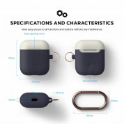 Elago Duo Hang Silicone Case - силиконов калъф за Apple Airpods (син) 3