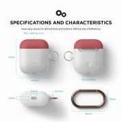 Elago Duo Hang Silicone Case - силиконов калъф за Apple Airpods (бял-фосфоресциращ) 3