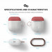 Elago Duo Hang Silicone Case - силиконов калъф за Apple Airpods (бял-фосфоресциращ) 4